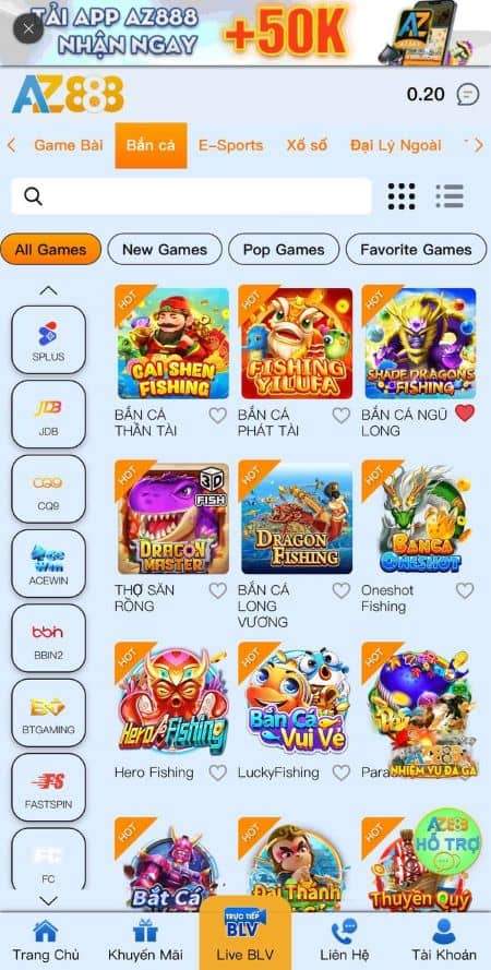 Tìm và chọn trò chơi bắn cá vui vẻ Tìm và chọn trò chơi bắn cá vui vẻ